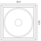 W122 Orac Decor Panel ścienny – przekrój techniczny